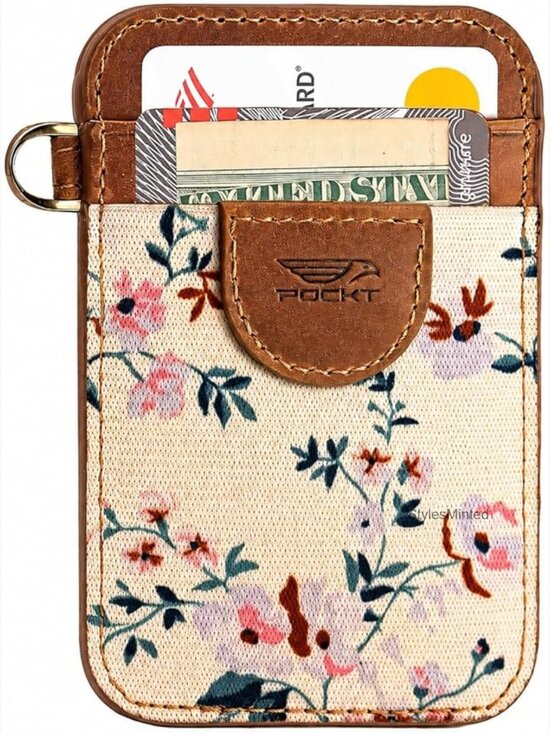 Accessories - Genuine Leather Slim RFID Blocking Card Holder Wallet - Cute Minimalist